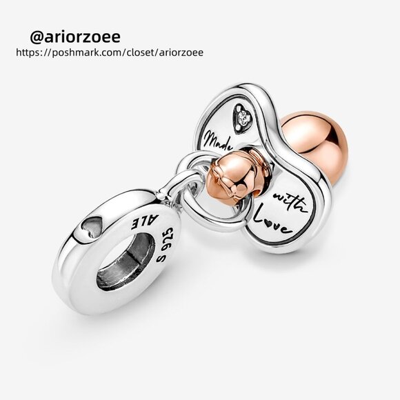 Pandora Baby Pacifier Dangle Charm - Picture 3 of 6